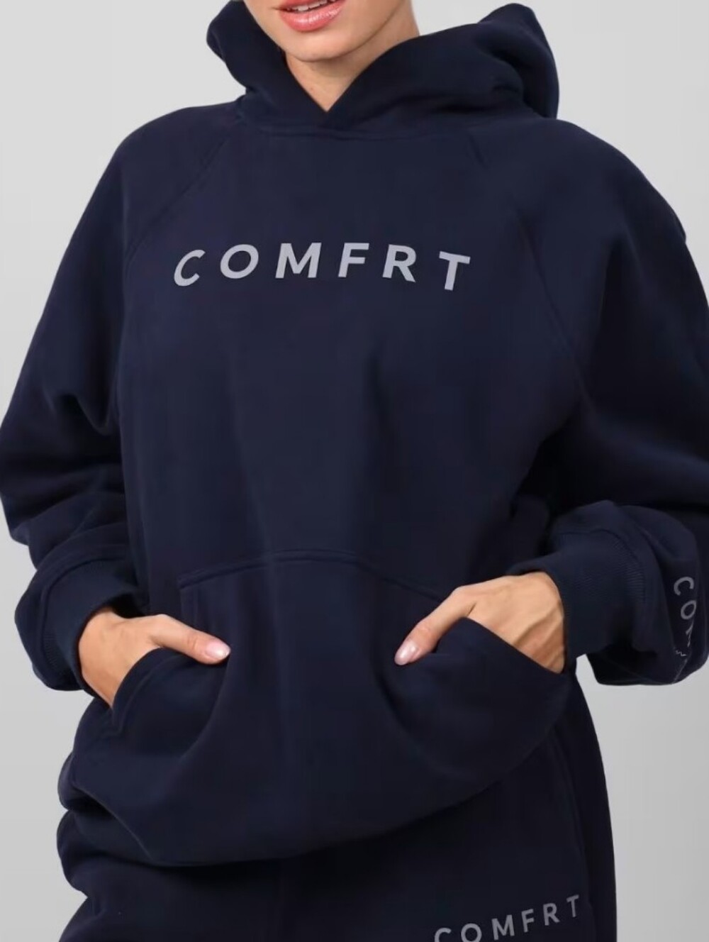 Comfrt Navy Hoodie - Unisex Pullover Hoodie